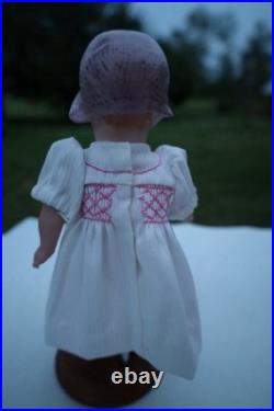 Reproduction Mold Antique 8German Heubach With Pink Hat Stamped At Back