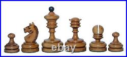 Reproduction Vintage 1930 German Knubbel 3.5 Chess Set in Distressed Antique