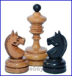 Reproduction Vintage 1930 German Knubbel 3.5 Chess Set in Distressed Antique