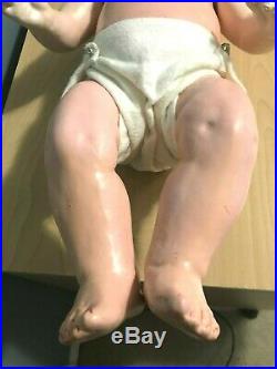 SC Antique Germany Heubach Koppelsdorf Bisque Head Doll 320-7 22 VTG baby