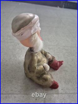 Santa Claus Candy Container German Bobble Head Creepy Rare Vintage Antique