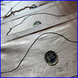 Set of Four Antique German Anatomical Copper Engraving Plate Prints Framed