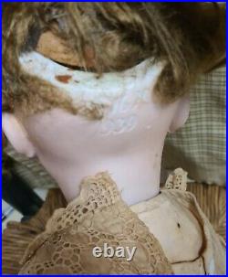 Simon & Halbig 30 Antique Bisque Head Doll Mold #938 Jointed Composition Body