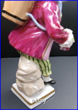 Sitzendorf Porcelain Figurine Boy Harvesting Grapes German Vintage Antique Rare Sitzendorf Porcelain Figurine Boy Harvesting Grapes German Vintage Antique Rare