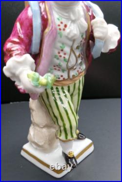 Sitzendorf Porcelain Figurine Boy Harvesting Grapes German Vintage Antique Rare Sitzendorf Porcelain Figurine Boy Harvesting Grapes German Vintage Antique Rare