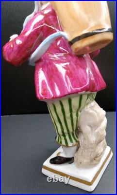 Sitzendorf Porcelain Figurine Boy Harvesting Grapes German Vintage Antique Rare Sitzendorf Porcelain Figurine Boy Harvesting Grapes German Vintage Antique Rare