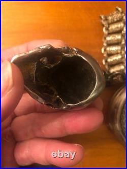 Skull Skeleton Industrial German Pocket Watch Vintage Antique Vintage #S-44