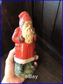 Small Vintage Antique Pre-WWII German Santa Claus Candy Container Belsnickel