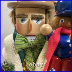 Steinbach German Wooden LE Nutcracker BOB CRATCHIT & TINY TIM -A Christmas Carol