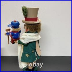 Steinbach German Wooden LE Nutcracker BOB CRATCHIT & TINY TIM -A Christmas Carol