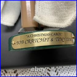 Steinbach German Wooden LE Nutcracker BOB CRATCHIT & TINY TIM -A Christmas Carol