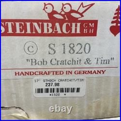 Steinbach German Wooden LE Nutcracker BOB CRATCHIT & TINY TIM -A Christmas Carol