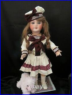 Stunning Antique French Bisque Head Doll Unis / 301 / Tete Jumeau 22 1/2