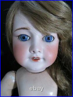 Stunning Antique French Bisque Head Doll Unis / 301 / Tete Jumeau 22 1/2