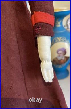 Superb 19 Antique 1850s Brown-Eyed Greiner China Lovely Period Costume & Boots