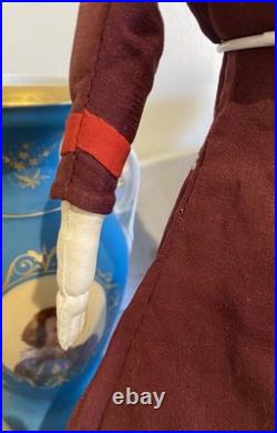 Superb 19 Antique 1850s Brown-Eyed Greiner China Lovely Period Costume & Boots