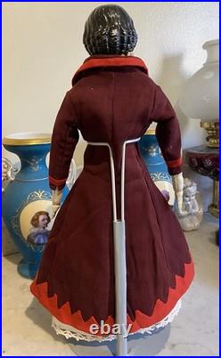 Superb 19 Antique 1850s Brown-Eyed Greiner China Lovely Period Costume & Boots