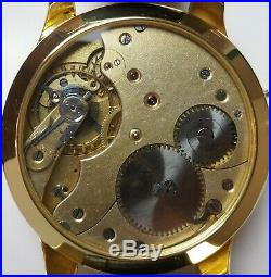 Systeme Glashutte 24K GoldPlated Case Antique 1923's Wristwatch, Exhibition Back