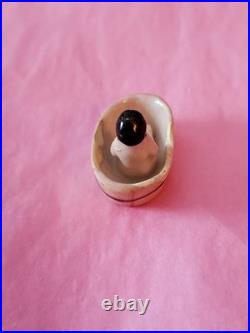 Tiny 1 Antique German Bisque Frozen Charlotte in Bathtub Dollhouse Doll Toy