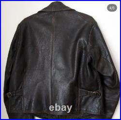 True Vintage Late 1920s German Leather Aviator Jacket