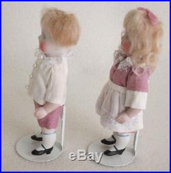Two 5 All Bisque Kestner Antique Dolls-600 31/2-Boy & Girl Twins