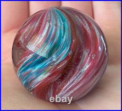 UNUSUAL RARE Antique Vintage German Onionskin Marble BEAUTY Polished 1.65