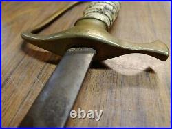 Unidentified German Antique Vintage Sword, Dagger, Old