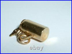 VINTAGE 14k YELLOW GOLD 3D GERMAN BEER STEIN CHARM opens up