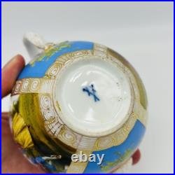 VINTAGE Meissen Teapot Ceramic German Porcelain Painted Floral Victorian Antique VINTAGE Meissen Teapot Ceramic German Porcelain Painted Floral Victorian Antique