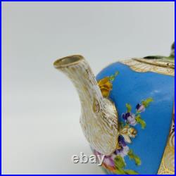 VINTAGE Meissen Teapot Ceramic German Porcelain Painted Floral Victorian Antique VINTAGE Meissen Teapot Ceramic German Porcelain Painted Floral Victorian Antique