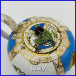 VINTAGE Meissen Teapot Ceramic German Porcelain Painted Floral Victorian Antique VINTAGE Meissen Teapot Ceramic German Porcelain Painted Floral Victorian Antique