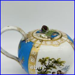 VINTAGE Meissen Teapot Ceramic German Porcelain Painted Floral Victorian Antique VINTAGE Meissen Teapot Ceramic German Porcelain Painted Floral Victorian Antique
