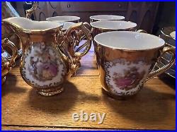 VTG 4 Kleiber West Germany Gold Tea 17 Piece Set