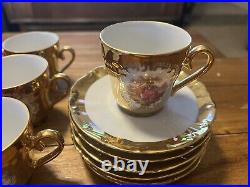 VTG 4 Kleiber West Germany Gold Tea 17 Piece Set