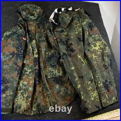 VTG German Army Jacket Pants Set 52/54 Military Flecktarn Camo Gore-Tex Parka