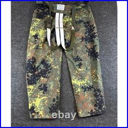 VTG German Army Jacket Pants Set 52/54 Military Flecktarn Camo Gore-Tex Parka