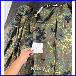 VTG German Army Jacket Pants Set 52/54 Military Flecktarn Camo Gore-Tex Parka