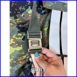 VTG German Army Jacket Pants Set 52/54 Military Flecktarn Camo Gore-Tex Parka