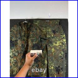 VTG German Army Jacket Pants Set 52/54 Military Flecktarn Camo Gore-Tex Parka