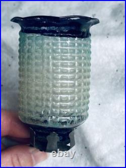 VTG antique GERMAN blown glass CANDLE LANTERN holder clip on christmas ornament VTG antique GERMAN blown glass CANDLE LANTERN holder clip on christmas ornament
