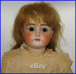 Very Early Kestner Closed Mouth Bisque Head Doll Sleep Eyes for French Market