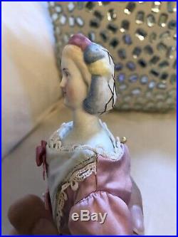 Very Rare 11 Petite Antique German Empress Eugenie China Parian Doll