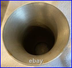 Very Rare Antique German Zeppelin Company Duralumin Alloy Metal Vase 1920's