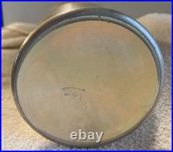 Very Rare Antique German Zeppelin Company Duralumin Alloy Metal Vase 1920's