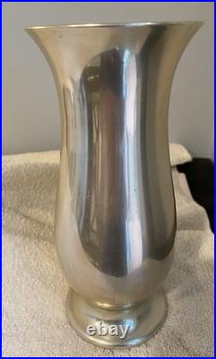 Very Rare Antique German Zeppelin Company Duralumin Alloy Metal Vase 1920's
