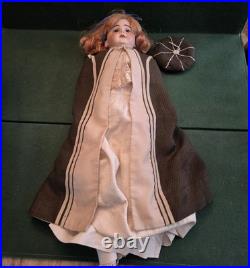 Very Rare Antique Leibe & Hofmann German Bisque Doll with Vintage Clothing