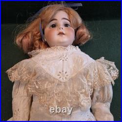 Very Rare Antique Leibe & Hofmann German Bisque Doll with Vintage Clothing