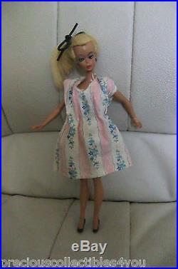 Vf Very Fine Original German Vintage Bild LILLI Hausser Barbie 7.5 Stripe Dress