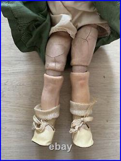 Vintage 14 German Bisque Doll 196 Kestner with Original Body Antique