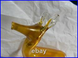 Vintage 1920's Bimini German Blown Art Glass DEER Christmas Ornament #N